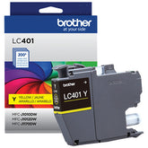 Brother Genuine LC401 Standard Yield Yellow Ink Cartridge